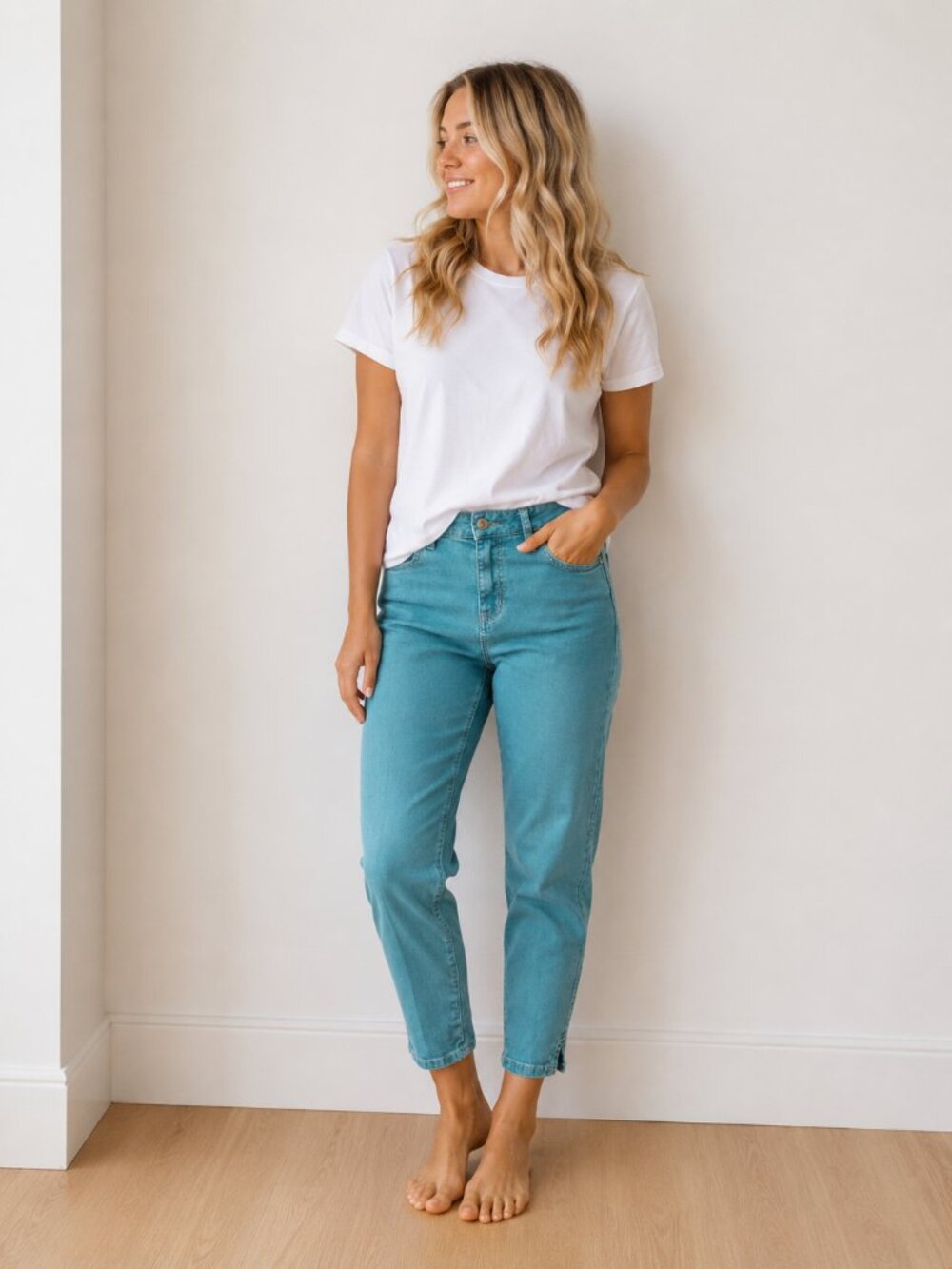 Free People Skinny Jeans in Teal
